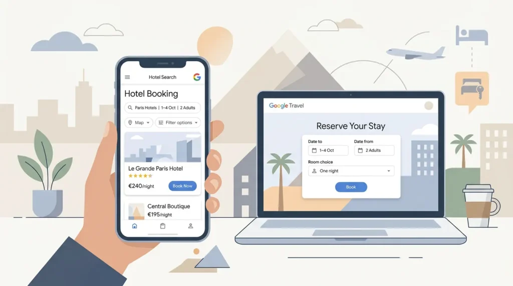Google Hotel Ads: Hotels boeken via Google. Praktisch