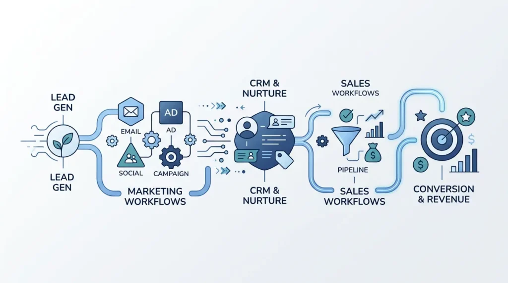Proces automatisering voor online marketing en sales