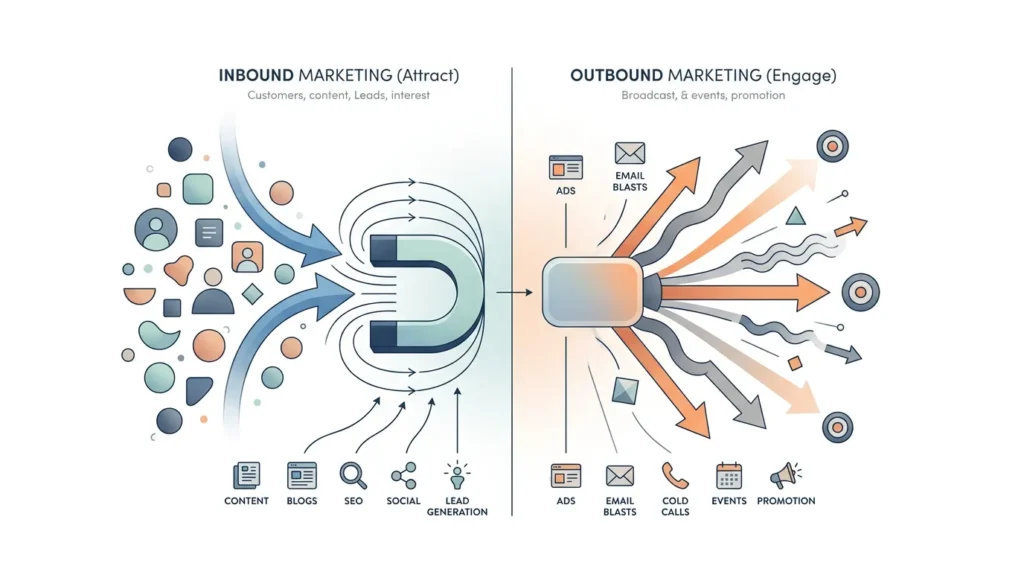 Inbound en Outbound Marketing: verschil en combinatie