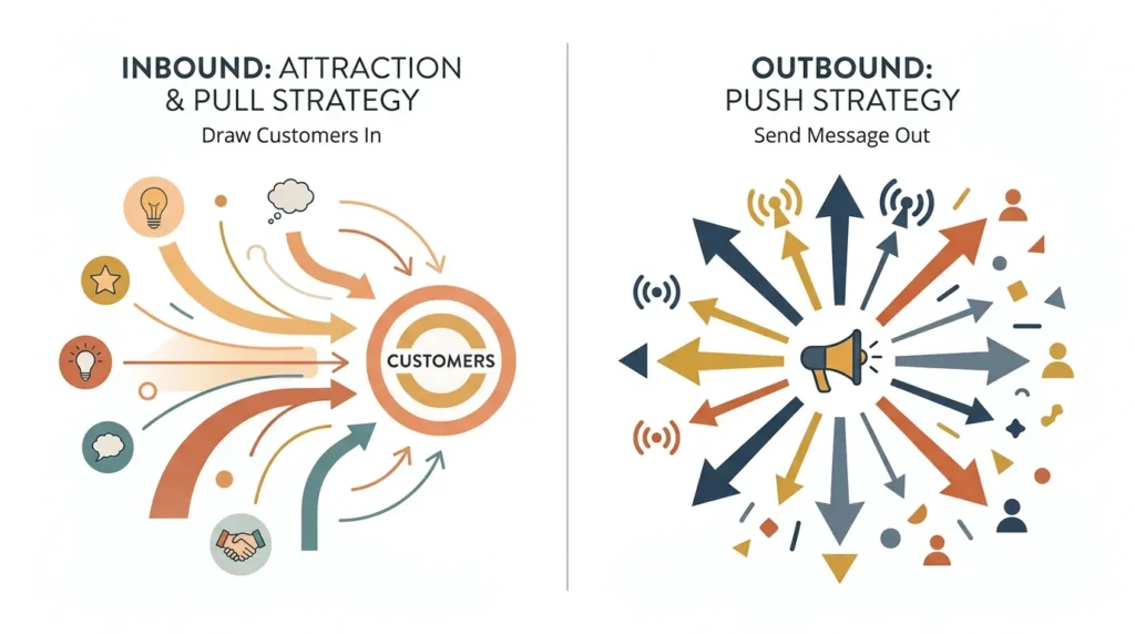 Verschil Inbound en Outbound: Strategieën vergeleken